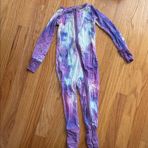 Little Sleepies Other - Little Sleepies Purple Watercolor Zippy Pajammas
